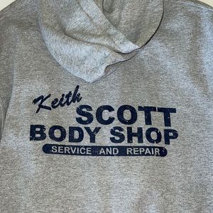 “One Tree Hill” Grey Keith Scott Body Shop Sweatshirt